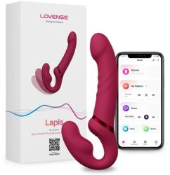 Lovense Strap-on Lovense Lapis Bluetooth Control, Free App, IPX7, Silicon, Rosu