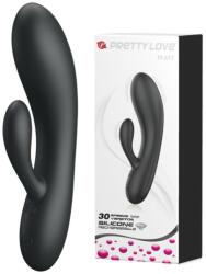 Pretty Love Vibrator Pretty Love Matt, 30 Moduri Vibratii, Silicon, USB, Negru, 16.9 cm Vibrator