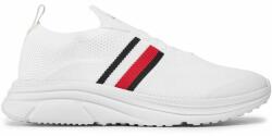 Tommy Hilfiger Sneakers Tommy Hilfiger Modern Runner Knit Stripes Ess FM0FM04798 White YBS Bărbați