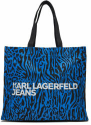 Karl Lagerfeld Jeans Táska Karl Lagerfeld Jeans 240J3901 Blue Animal Print 00