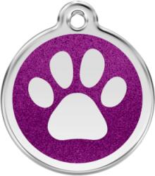 Red Dingo Csillámos Rozsdamentes mancs mintás acél biléta lila