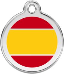 Red Dingo Rozsdamentes spanyol zászló mintás acél biléta - falatozoo