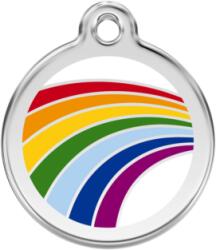 Red Dingo Rozsdamentes szivárvány mintás acél biléta