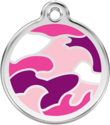 Red Dingo Rozsdamentes terep mintás acél biléta pink