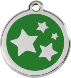 Red Dingo Rozsdamentes csillag mintás acél biléta zöld