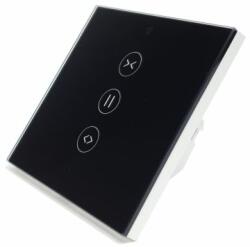KingArt Wi-Fi-s okos fali redőnykapcsoló (fekete)