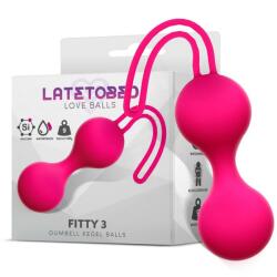 LATETOBED Fitty 3 Dumbbell Kegel Balls Fuchsia 62g