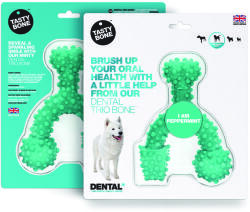 Tasty Bone - Dental trio os de nailon pentru câini de talie mare - Peppermint (820091)
