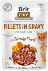Brit Care Cat Fillets in gravy with hearty duck alutasakos 85g