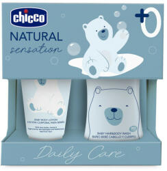 Chicco - Set cadou de cosmetice Natural Sensation - Îngrijire zilnică 0m+, CHICCO - Set de cosmetice Natural Sensation - Daily Care 0m+ (09695.10)