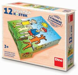 Dino - Dog and Kitty 12 zaruri din lemn (32641358)