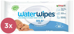 WaterWipes - 3x Șervețele umede fără plastic 60 buc ( 180 buc ) (VP-F173006)
