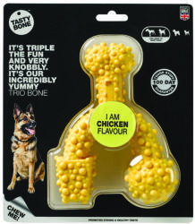 Tasty Bone - Trio cub din nylon pentru câini de talie mare - Pui (820089)