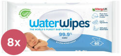 WaterWipes - 8x Șervețele umede fără plastic 60 buc ( 480 buc ) (VP-F173010)