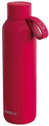 QUOKKA - Sticlă / termos din otel inoxidabil cu buclă CHERRY RED , 630ml, 40175 (8412497401758)