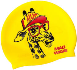Mad Wave Gyermek úszósapka Mad Wave Giraffe Swim Cap Junior Sárga