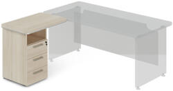 Lenza Dokkoló konténer TopOffice 90 x 55 cm, bal, világos akác - rauman - 193 290 Ft