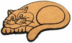 FLOMAT Kókuszos tisztítószőnyeg Happy Cat 45 x 75 x 1, 7 cm, barna