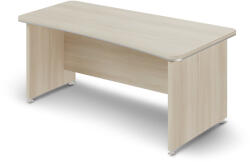 TopOffice ergonomikus asztal 180 x 94, 8 cm, jobb, világos akác
