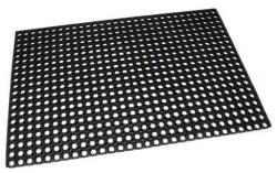 FLOMAT Gumi tisztítószőnyeg Honeycomb 80 x 120 x 2, 2 cm, fekete