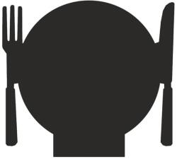  Fekete írható HPL tábla, étterem, fekete