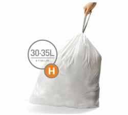 Zsinóros szemeteszsákok 30-35 l, H típusú - 20 db, fehér