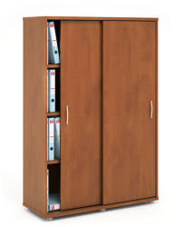 LENZA Praktik közepes szekrény 100 x 40 x 147, 9 cm, sötét dió