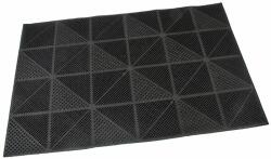 Gumi tisztítószőnyeg Háromszögek 40 x 60 x 0, 7 cm, fekete