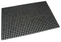 FLOMAT Gumi tisztítószőnyeg Honeycomb 100 x 150 x 2, 2 cm, fekete