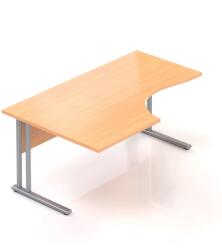 LENZA Visio ergonomikus asztal 160 x 100 cm, bal, bükkfa - rauman - 142 690 Ft