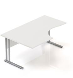 LENZA Visio ergonomikus asztal 160 x 100 cm, bal, fehér