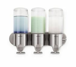 Nikaro Szappan adagoló falon, hármas, rozsdamentes acél