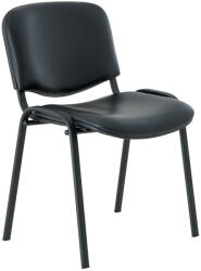  ISO bőr konferencia szék - fekete lábak, fekete