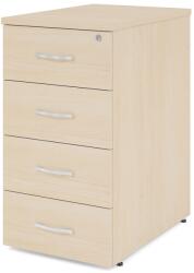 Lenza Impress konténer 40, 6 x 60 cm - 4 fiókos (76 cm-es Impress asztalhoz), juhar