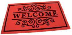 FLOMAT Textil tisztítószőnyeg Welcome Deco 45 x 75 x 0, 3 cm, piros