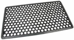 FLOMAT Gumi tisztítószőnyeg Hexagon 40 x 70 x 1, 2 cm, fekete