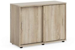 LENZA Praktik alacsony szekrény 100 x 40 x 75, 3 cm, sonoma tölgy