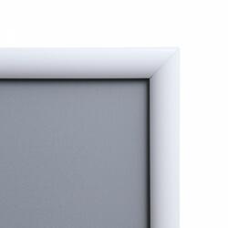 Jansen Display Clapram A2, éles sarok, profil 25 mm, fehér