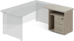 Lenza Dokkoló konténer TopOffice 90 x 55 cm, jobb, uszadékfa - rauman - 202 690 Ft