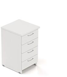 Lenza Visio konténer 50 x 47 cm - 4 fiókos, fehér