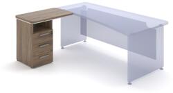 Lenza Dokkoló konténer TopOffice 90 x 55 cm, bal, charleston tölgy - rauman - 193 290 Ft