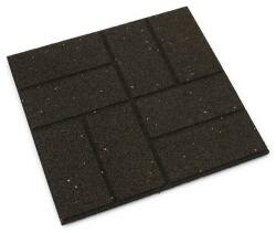 FLOMAT s. r. o Gumi térkő Macskakő 40 x 40 x 1, 5 cm, barna