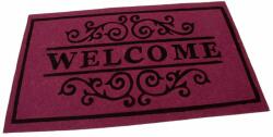 FLOMAT Textil tisztítószőnyeg Welcome Deco 45 x 75 x 0, 3 cm, lila