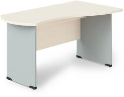 Manager ergonomikus asztal, jobb 180 x 120 cm, világos akác - rauman - 154 690 Ft