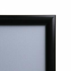 Jansen Display Clapram A2, éles sarok, profil 25 mm, fekete