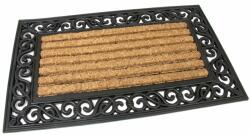 FLOMAT Kókuszos tisztítószőnyeg Stripes Deco 45 x 75 x 2, 1 cm, barna