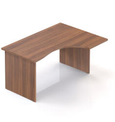 LENZA Visio ergonomikus asztal 140 x 100 cm, jobb, dió - rauman - 133 390 Ft