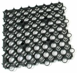 FLOMAT s. r. o Műanyag pázsit. Stella csempe 50 x 50 x 5 cm, fekete