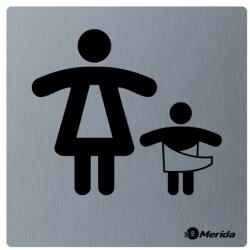  Piktogram Merida Stella - WC anya gyerekekkel, matt rozsdamentes acél