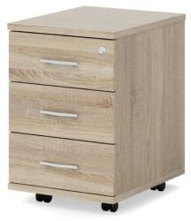 Lenza Impress konténer 40, 6 x 50, 1 cm - 3 fiókos, sonoma tölgy